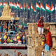 Tableaus from Gujarat and Andhra Pradesh states are displayed during India's Republic Day parade in New Delhi